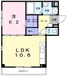 ユーヴェSⅡの物件間取画像